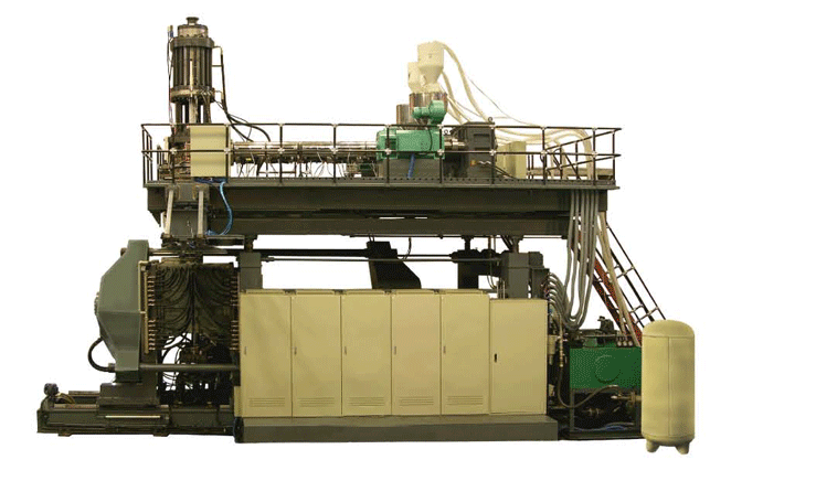 Blow molding machine for IBC (capacity:one ton)