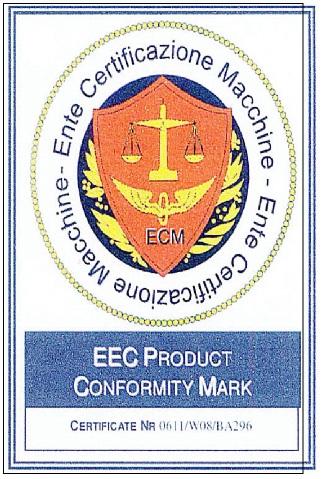 产品质量认证EEC-华丰重型设备